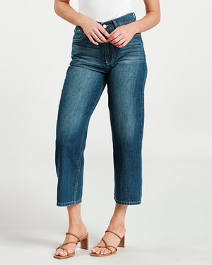 Farrah Wide Jeans - Blue Hemp